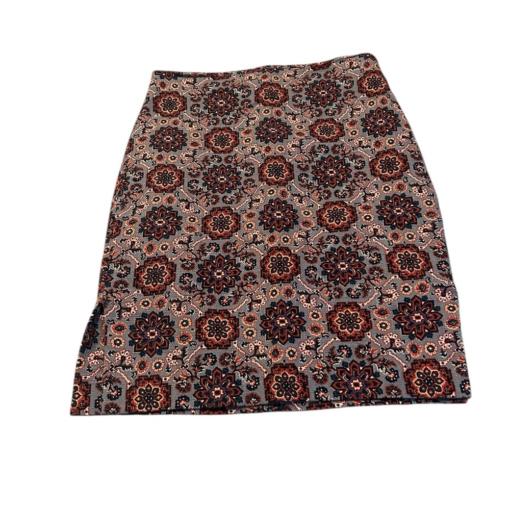 LOFT geometric floral skirt